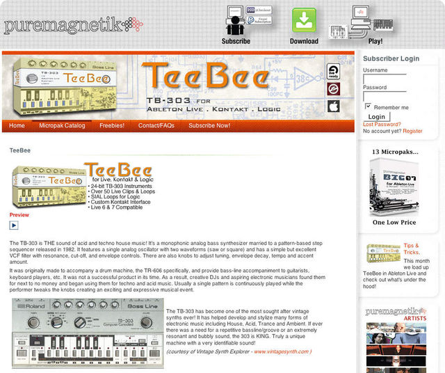 The TeeBee does a great job of emulating a TB303